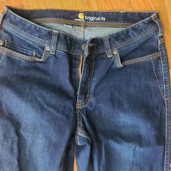 Carhartt Jeans, Blue, Size 8 Short Original Fit - Picture 2 of 7